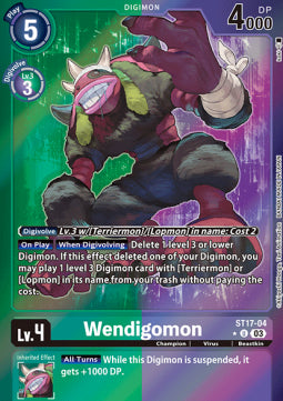 Wendigomon (ST17-04) (V.2) - Advanced Deck: Double Typhoon (Alternative Art) [ST-17-004]