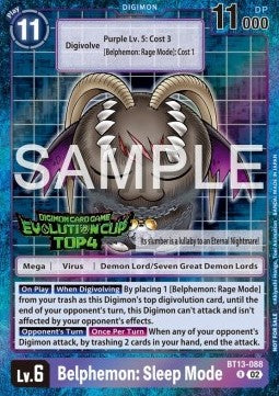 Belphemon: Sleep Mode (BT13-088) (V.2) - Special Tournament Promos (Alternative Art) [STP-BT13-088]