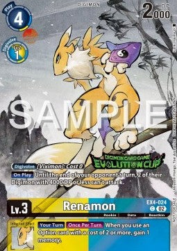 Renamon (EX4-024) (V.1) - Special Tournament Promos (Alternative Art) [STP-EX4-024]