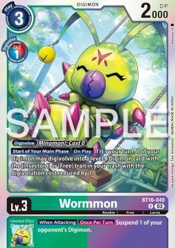 Wormmon (BT16-040) - Beginning Observer (Rare) [BT-16-040]