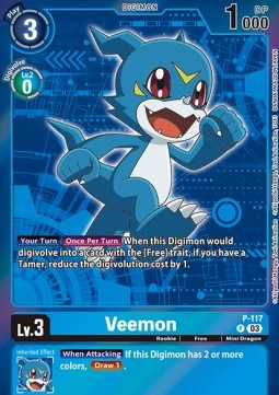 Veemon (P-117) (V.2) - Promos: Beginning Observer (Alternative Art) [BT-16P-P-117]