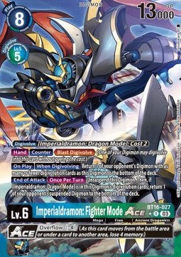 Imperialdramon: Fighter Mode Ace (BT16-027) (V.2) - Beginning Observer (Alternative Art) [BT-16-027]