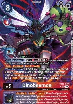 Dinobeemon (BT16-077) (V.2) - Beginning Observer (Alternative Art) [BT-16-077]