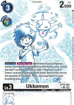 Ukkomon (BT16-082) (V.2) - Beginning Observer (Alternative Art) [BT-16-082]