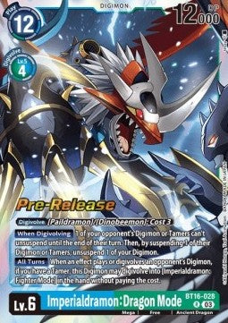 Imperialdramon: Dragon Mode (BT16-028) - Promos: Beginning Observer (Rare) [BT-16P-BT16-028]