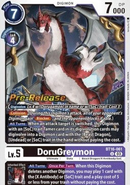 DoruGreymon (BT16-061) - Promos: Beginning Observer (Uncommon) [BT-16P-BT16-061]