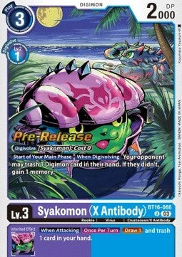 Syakomon (X Antibody) (BT16-066) - Promos: Beginning Observer (Uncommon) [BT-16P-BT16-066]