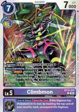 Climbmon (BT16-074) - Promos: Beginning Observer (Rare) [BT-16P-BT16-074]