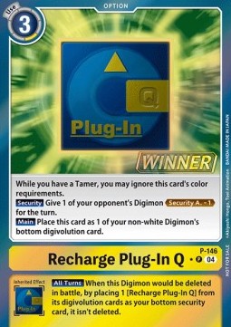 Recharge Plug-In Q (P-146) (V.2) - Official Tournament Pack Events (Alternative Art) [OTPE-P-146]