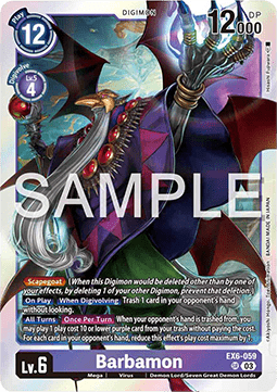 Barbamon (EX6-059) (V.1) - Infernal Ascension (Super Rare) [EX-06-059]