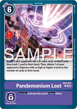 Pandemonium Lost (EX6-071) - Infernal Ascension (Uncommon) [EX-06-071]