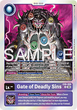 Gate of Deadly Sins (EX6-006) - Infernal Ascension (Rare) [EX-06-006]