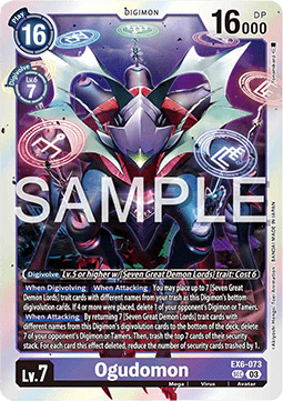 Ogudomon (EX6-073) (V.1) - Infernal Ascension (Secret Rare) [EX-06-073]
