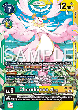 Cherubimon Ace (EX6-035) (V.1) - Infernal Ascension (Super Rare) [EX-06-035]