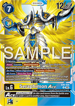 Seraphimon Ace (EX6-028) (V.1) - Infernal Ascension (Rare) [EX-06-028]