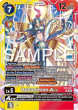 Ophanimon Ace (EX6-027) (V.1) - Infernal Ascension (Super Rare) [EX-06-027]