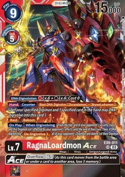 RagnaLoardmon Ace (EX6-011) (V.1) - Infernal Ascension (Super Rare) [EX-06-011]