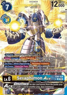 Seraphimon Ace (EX6-028) (V.2) - Infernal Ascension (Alternative Art) [EX-06-028]