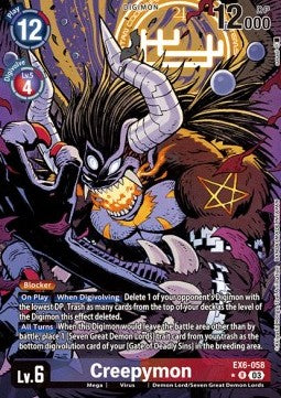 Creepymon (EX6-058) (V.2) - Infernal Ascension (Alternative Art) [EX-06-058]
