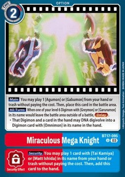 Miraculous Mega Knight (BT17-095) - Secret Crisis (Uncommon) [BT-17-095]