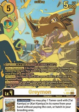 Greymon (BT17-102) (V.3) - Secret Crisis (Alternative Art) [BT-17-102]