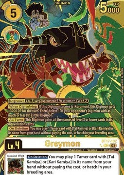 Greymon (BT17-102) (V.4) - Secret Crisis (Alternative Art) [BT-17-102]