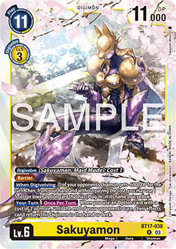 Sakuyamon (BT17-038) - Secret Crisis (Rare) [BT-17-038]