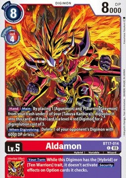 Aldamon (BT17-014) - Secret Crisis (Common) [BT-17-014]