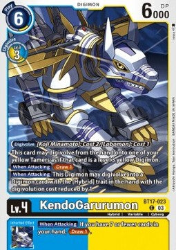 KendoGarurumon (BT17-023) - Secret Crisis (Common) [BT-17-023]