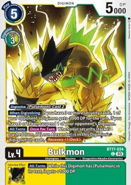 Bulkmon (BT17-034) - Secret Crisis (Common) [BT-17-034]