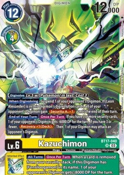 Kazuchimon (BT17-040) (V.1) - Secret Crisis (Super Rare) [BT-17-040]