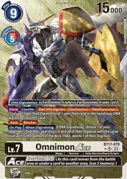Omnimon Ace (BT17-078) (V.2) - Secret Crisis (Alternative Art) [BT-17-078]
