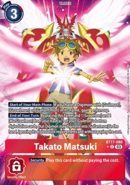 Takato Matsuki (BT17-080) (V.2) - Secret Crisis (Alternative Art) [BT-17-080]