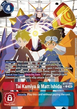 Tai Kamiya & Matt Ishida (BT17-081) (V.2) - Secret Crisis (Alternative Art) [BT-17-081]