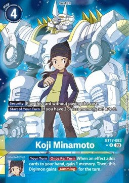 Koji Minamoto (BT17-083) (V.2) - Secret Crisis (Alternative Art) [BT-17-083]