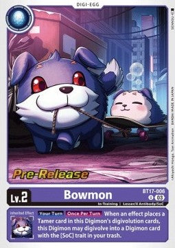 Bowmon (BT17-006) - Promos: Secret Crisis (Uncommon) [BT-17P-BT17-006]