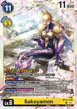 Sakuyamon (BT17-038) - Promos: Secret Crisis (Rare) [BT-17P-BT17-038]