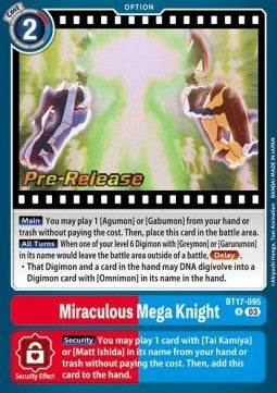 Miraculous Mega Knight (BT17-095) - Promos: Secret Crisis (Uncommon) [BT-17P-BT17-095]
