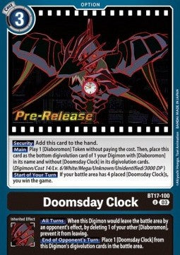 Doomsday Clock (BT17-100) - Promos: Secret Crisis (Uncommon) [BT-17P-BT17-100]