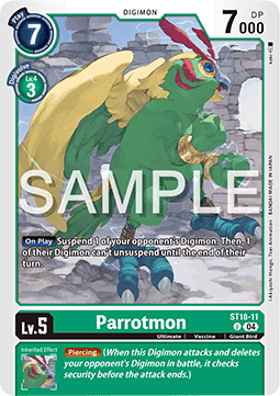 Parrotmon (ST18-11) - Starter Deck: Guardian Vortex (Uncommon) [ST-18-011]