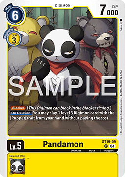 Pandamon (ST19-09) - Starter Deck: Fable Waltz (Common) [ST-19-009]