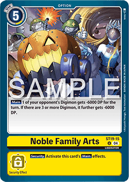 Noble Family Arts (ST19-15) - Starter Deck: Fable Waltz (Uncommon) [ST-19-015]