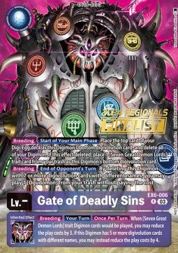 Gate of Deadly Sins (EX6-006) (V.2) - Championship 2024 Promos (Alternative Art) [CP24-EX6-006]