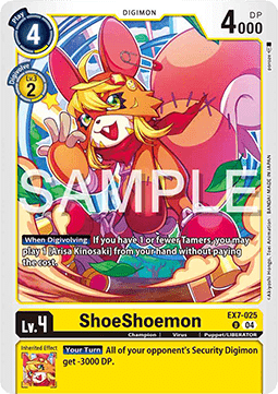 ShoeShoemon (EX7-025) (V.1) - Digimon Liberator (Uncommon) [EX-07-025]