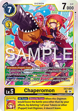 Chaperomon (EX7-027) - Digimon Liberator (Rare) [EX-07-027]