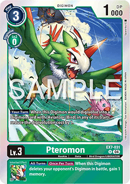 Pteromon (EX7-031) (V.1) - Digimon Liberator (Rare) [EX-07-031]
