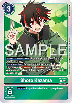 Shoto Kazama (EX7-064) (V.1) - Digimon Liberator (Rare) [EX-07-064]