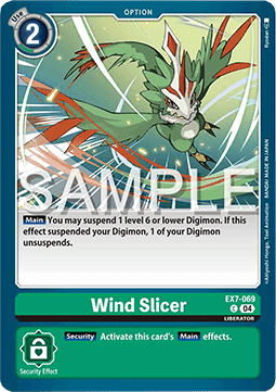 Wind Slicer (EX7-069) (V.1) - Digimon Liberator (Common) [EX-07-069]
