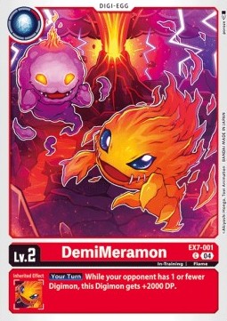 DemiMeramon (EX7-001) (V.1) - Digimon Liberator (Common) [EX-07-001]