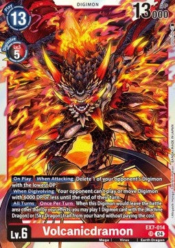 Volcanicdramon (EX7-014) (V.1) - Digimon Liberator (Super Rare) [EX-07-014]